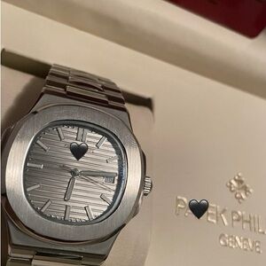 Men’s luxury Automatic Stainless Steel Watch (Silver)